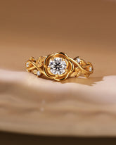 ROSALIE Floral Inspired Moissanite Engagement Ring