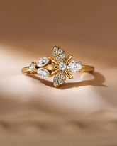 VANESSA Fantasy Butterfly and Bee Ring
