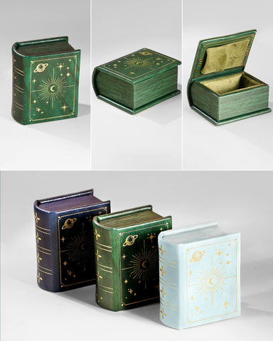 Book Shaped Ring Boxes