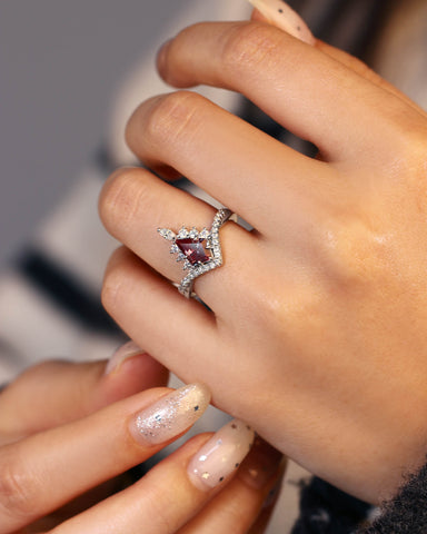 AELIA One-of-a-Kind Kite Cut Alexandrite Engagement Ring