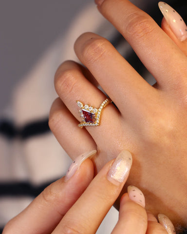 AELIA One-of-a-Kind Kite Cut Alexandrite Engagement Ring