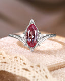 CELESTE Marquise Cut Alexandrite Vintage Engagement Ring