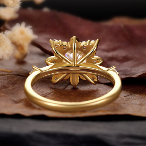 EIRA Round Cluster Unique Engagement Ring