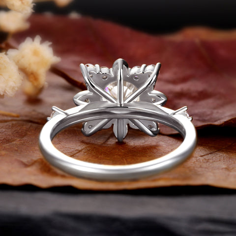 EIRA Round Cluster Unique Engagement Ring