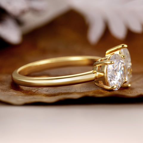 ELARA Pear & Round Cut Toi Et Moi Engagement Ring