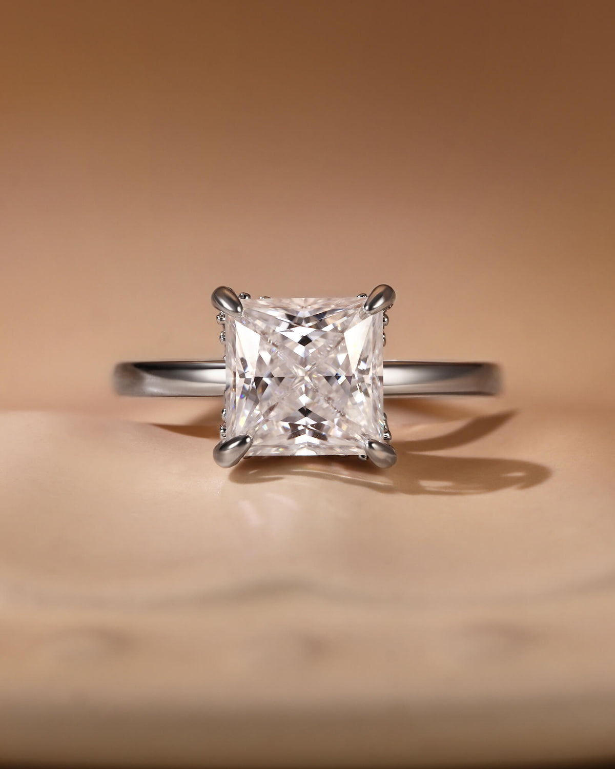 AIRI Hidden Halo Princess Cut Engagement Ring