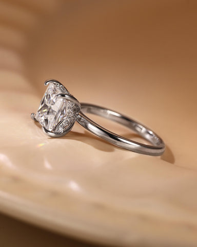 AIRI Hidden Halo Princess Cut Engagement Ring