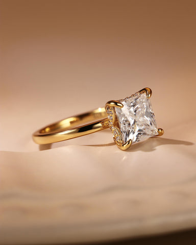 AIRI Hidden Halo Princess Cut Engagement Ring