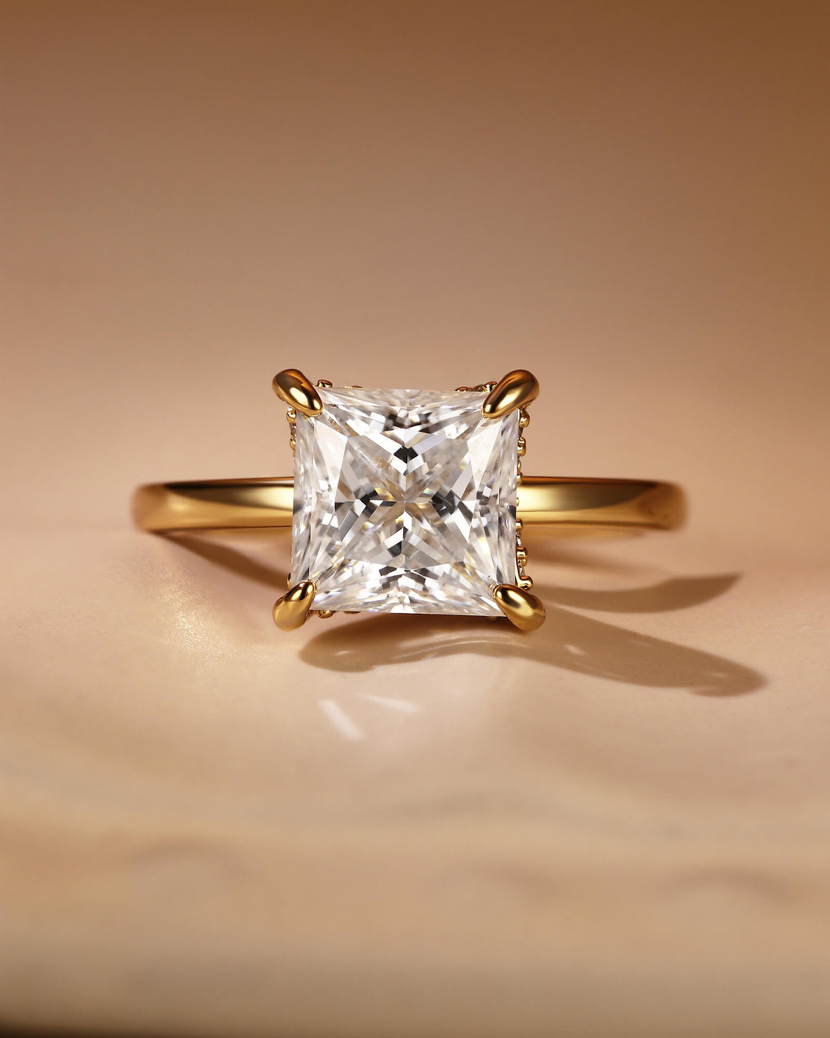 AIRI Hidden Halo Princess Cut Engagement Ring