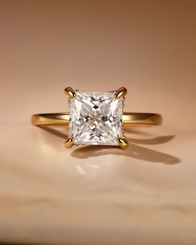 AIRI Hidden Halo Princess Cut Engagement Ring