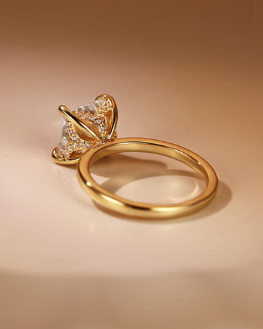 AIRI Hidden Halo Princess Cut Engagement Ring
