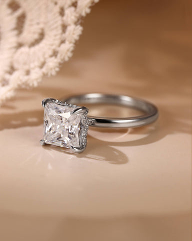 AIRI Hidden Halo Princess Cut Engagement Ring