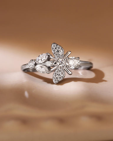 VANESSA Fantasy Butterfly and Bee Ring