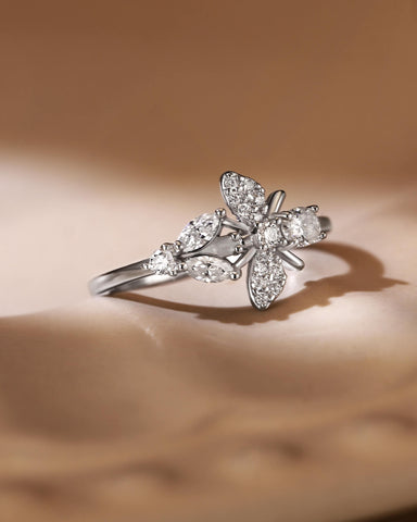 VANESSA Fantasy Butterfly and Bee Ring