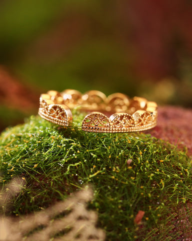 TORI Art Deco Milgrain Band