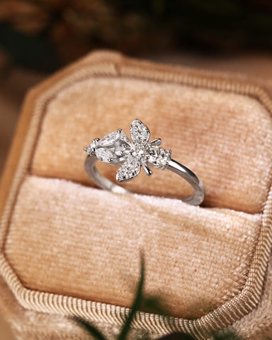 VANESSA Fantasy Butterfly and Bee Ring