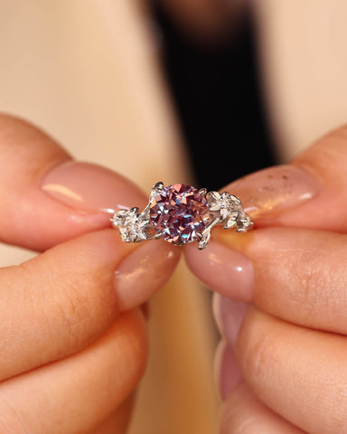 ELARA Nature Inspired Alexandrite Engagement Ring