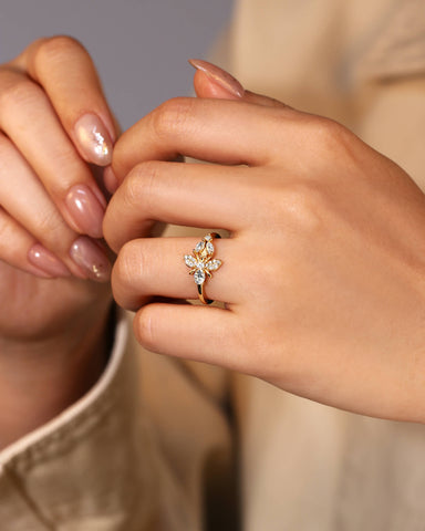 VANESSA Fantasy Butterfly and Bee Ring
