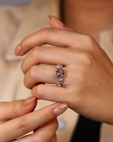 ELARA Nature Inspired Alexandrite Engagement Ring