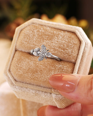 VANESSA Fantasy Butterfly and Bee Ring