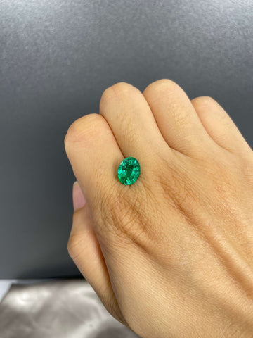 2.80Ct Oval Colombian Emerald